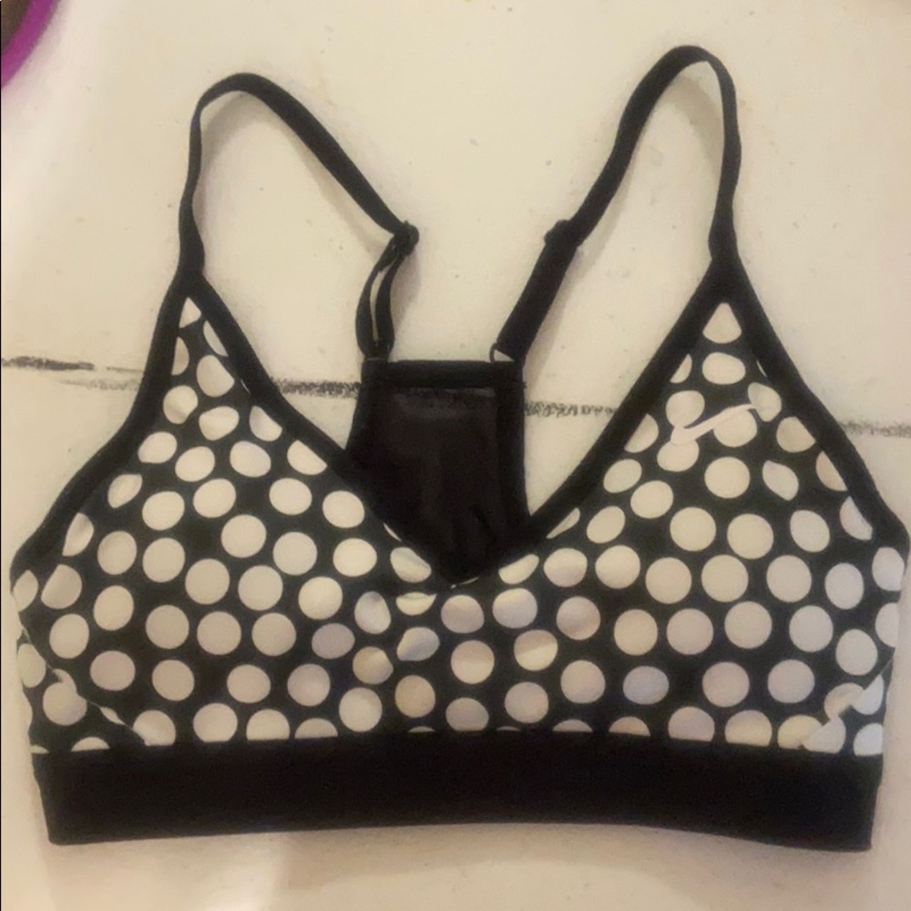Nike polkadot sports bra